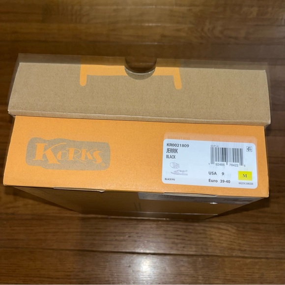 KORKS Jerrick Faux Leather Sandals Black Straps & Tan Flexible Sole Women’s 9 - Picture 13 of 14